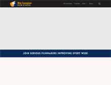 Tablet Screenshot of bigleaguefilmschool.com